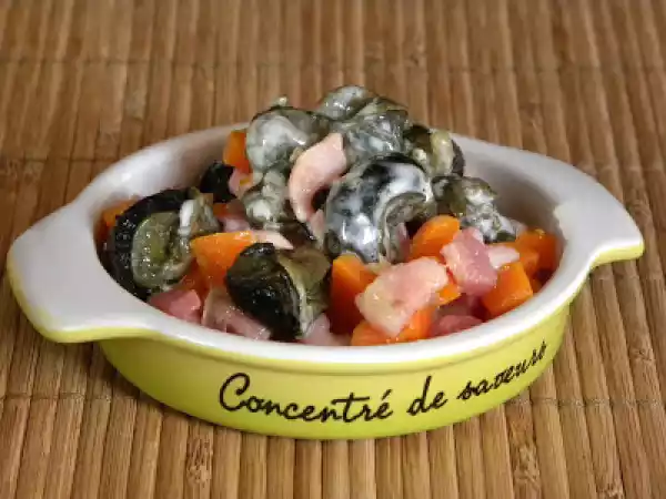 Recette Fricassée d'escargots à la crème de camembert