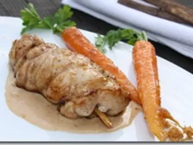 Recette Ris de veau piqué à la réglisse et carottes glacées au pain d'epices