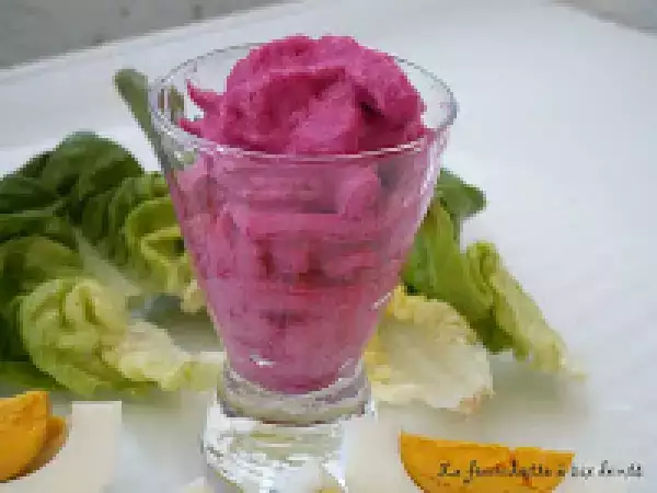 Recette Espuma de betteraves en verrines