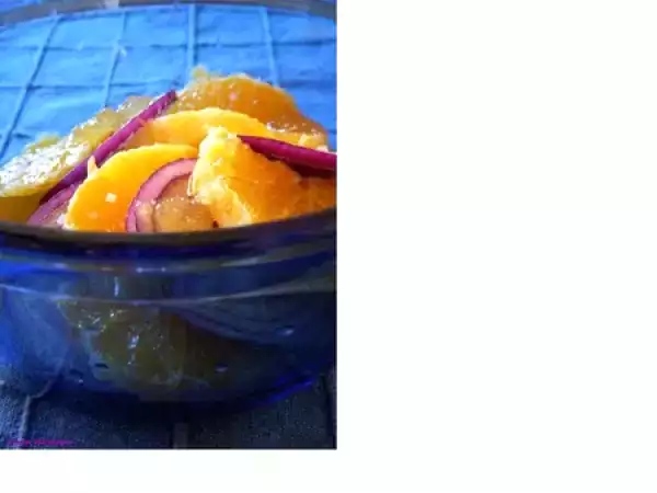 Recette Salade d'orange et d'oignon rouge