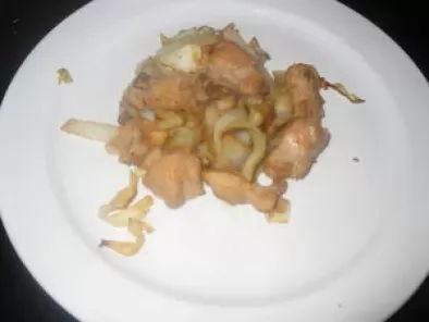 Recette Chou blanc et poulet au wok