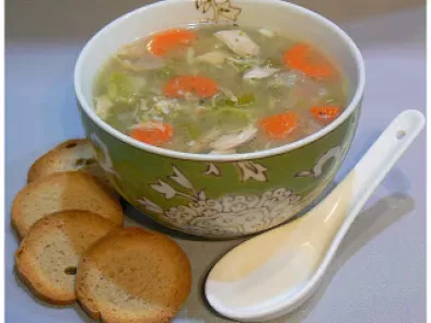 Recette Soupe au poulet et aux légumes