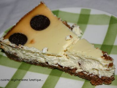 Recette Délice de cheesecake au chocolat blanc sur fond de cookies !!!