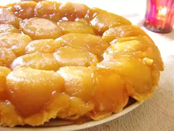 Recette Tarte tatin aux pommes beurre demi-sel + glace vanille maison