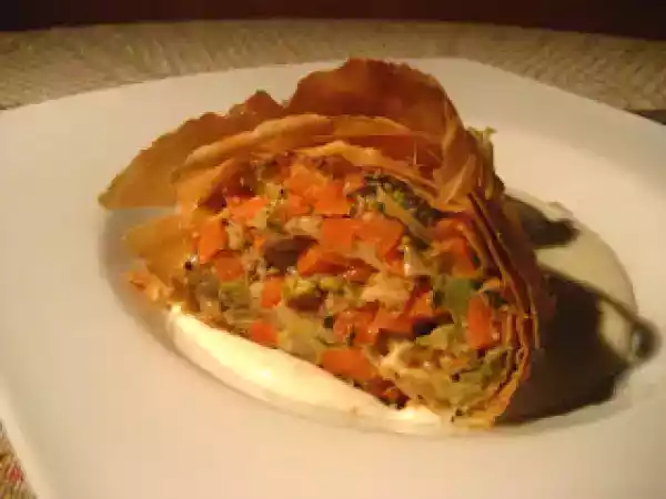 Recette Strudel au brocoli et aux carottes du meatless monday ou lundi sans viande