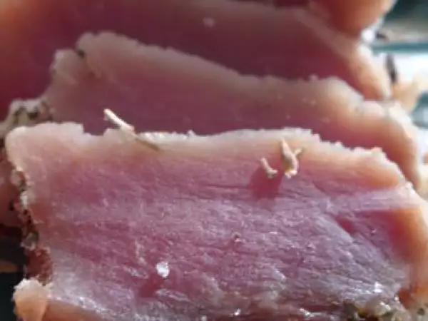 Recette Un goût de jambon cru ... ou le filet mignon de porc séché