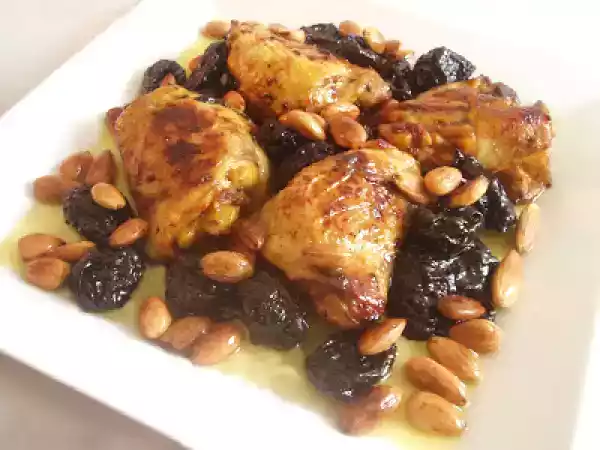 Recette Poulet aux pruneaux et au miel