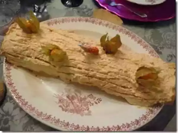 Recette Bûche de noël aux fruits exotiques