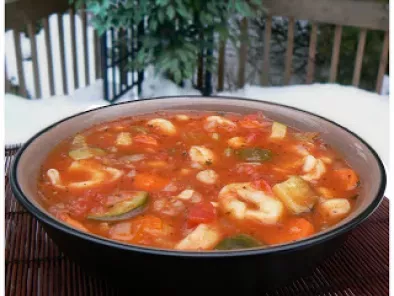 Recette Soupe aux légumes et aux tortellinis