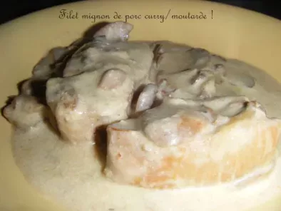 Recette Filet mignon de porc curry/moutarde