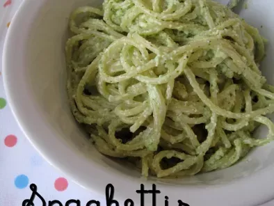 Recette Spaghettis, sauce crémeuse à la feta et au basilic