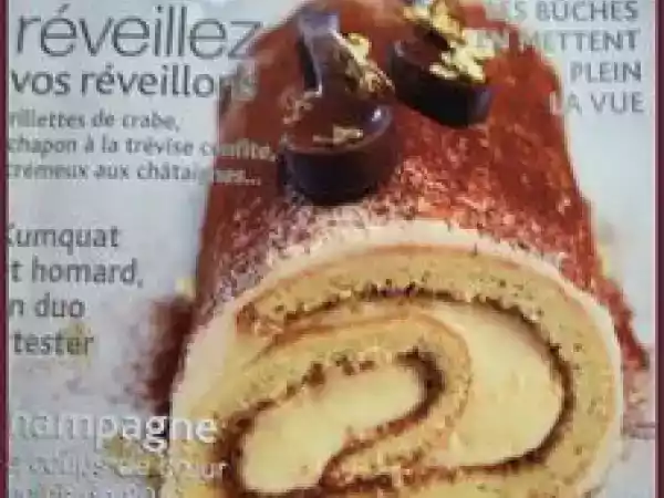 Recette Bûche tiramisu - mon premier défi