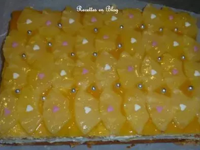Recette Gateau bavarois a l'ananas pour mon anniversaire