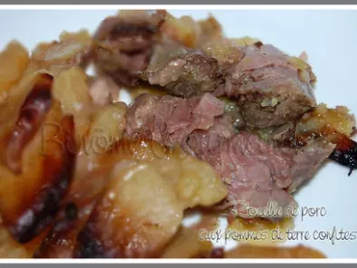 Recette Rouelle de porc aux pommes de terre confites