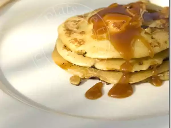 Recette Pancakes aux pommes et au caramel au beurre salé