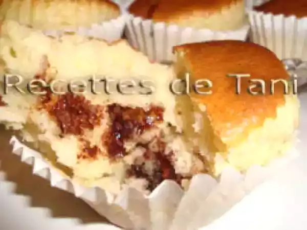 Recette Muffins coeur nutella