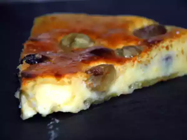 Recette Clafoutis aux raisins (noir et blanc!)