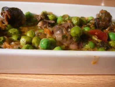 Recette Curry aux escargots et aux petits pois ? snail and pea curry