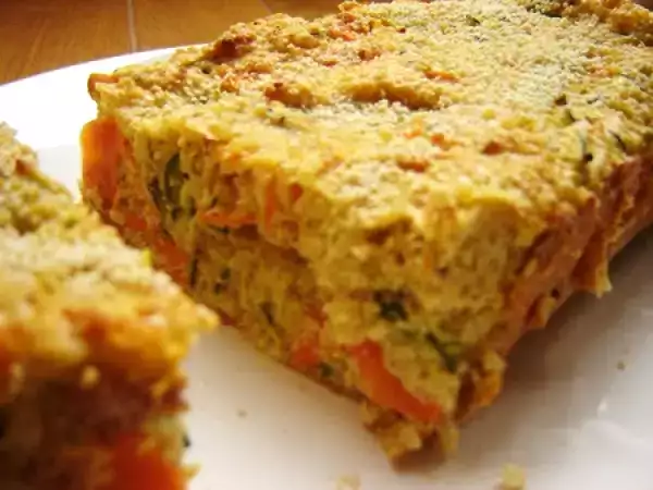 Recette Gâteau quinoa, ricotta et légumes