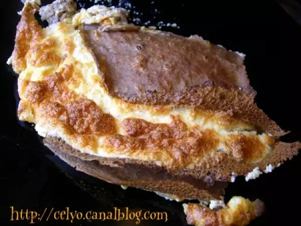 Recette Crêpes soufflées aux champignons
