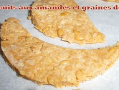 Recette Biscuits amande-graines de lin-huile d'olive