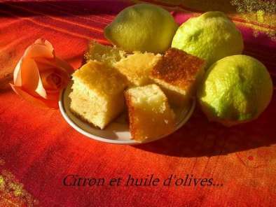 Recette Gâteau au citron et à l'huile d'olives...