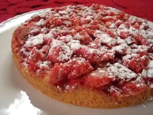 Recette Round praline cake - gâteau rond de pralines roses