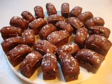 Recette Mini-cakes chocolat/poire facon brownies