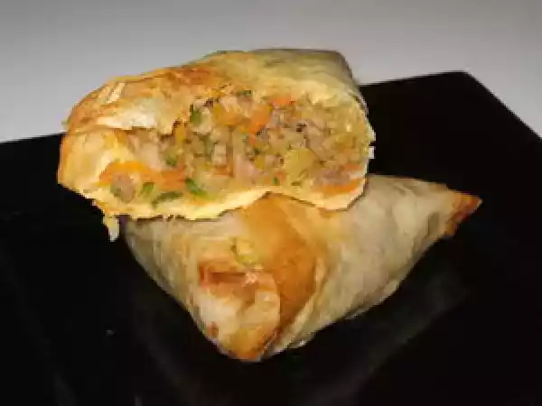 Recette Samoussa au boeuf et légumes