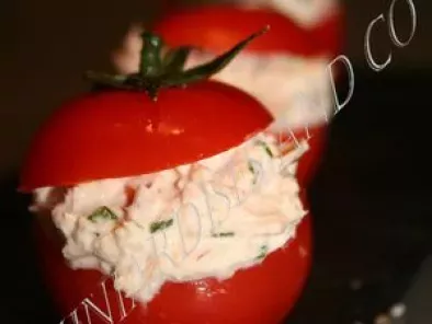Recette Tomate cocktail a la mousse de thon