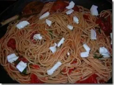 Recette Spaghetti au fromage de brebis