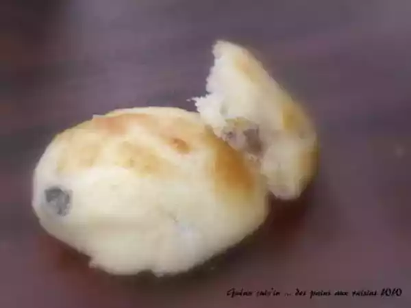 Recette Petits pains aux raisins ww