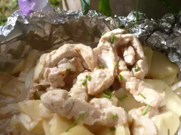 Recette Papillotes de dinde aux pommes