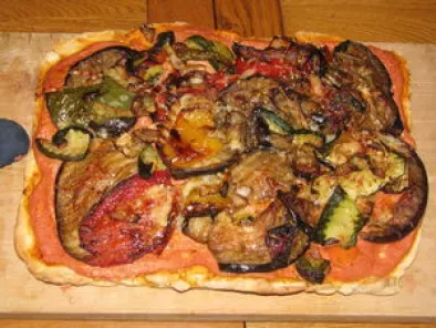 Recette Pizza aux légumes grillées