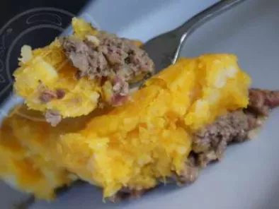 Recette Gratin potiron-pommes de terre-lardons-boeuf