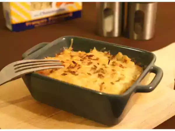 Recette Gratin de crozets aux chanterelles from haute-savoie