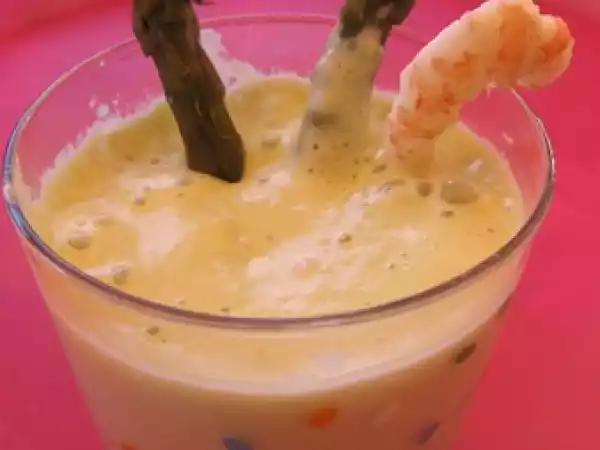 Recette Verrine à l'espuma d'asperges