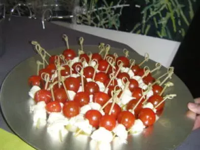 Recette Brochettes tomates/mozza