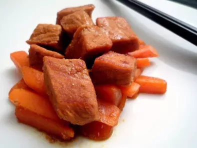 Recette Wok de porc sauté aux carottes