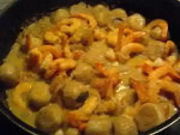 Recette Dongoué de crevettes au lait de coco