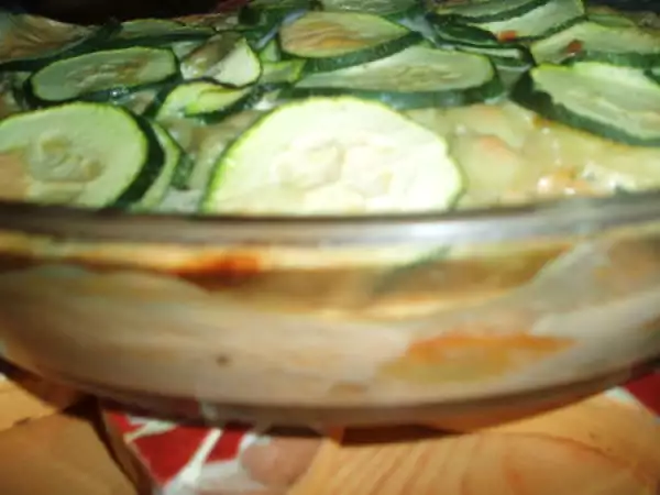 Recette Gratin de ravioles aux courgettes