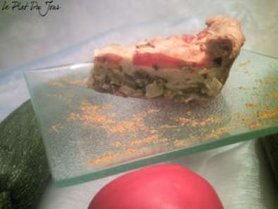 Recette Tarte courgettes/tomates/curry