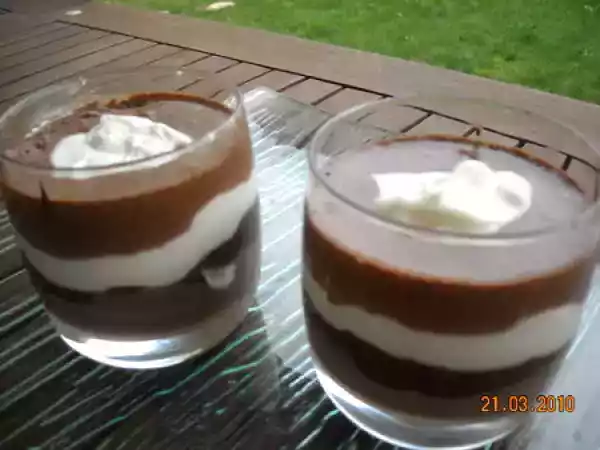 Recette Verrine a la creme de marron, au chocolat et au mascarpone