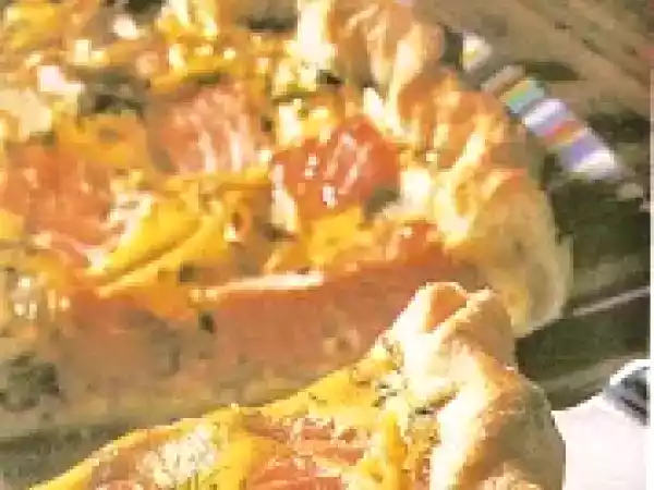 Recette Tarte au saumon sur un lit d'endive