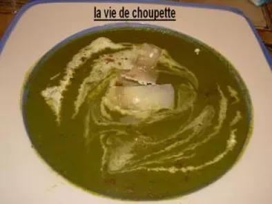 Recette Veloute epinards-courgettes