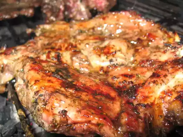 Recette Côtes de porc miel/orange .....