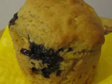 Recette Muffins aux myrtilles a la farine d'épeautre intégrale