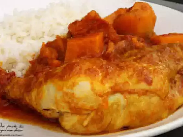 Recette Colombo de poulet à la patate douce