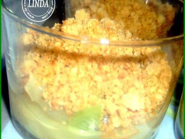 Crumble poire-chocolat de c. lignac - Recette Ptitchef