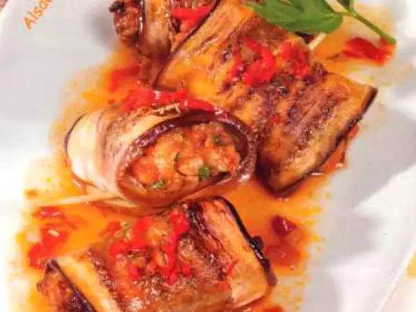 Recette Rouleaux d'aubergines au bœuf haché